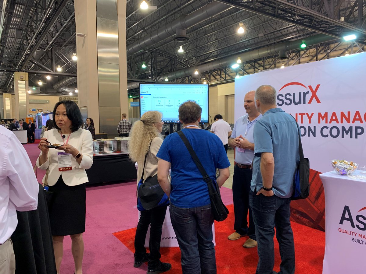 ASSURX's tweet photo. STOP BY #Booth210 and meet the AssurX Quality & Regulatory Compliance Management experts. https://t.co/mn3QfmTy1X #2019RAPS #Regulatory #Compliance #QMS https://t.co/sN3kFedgJF