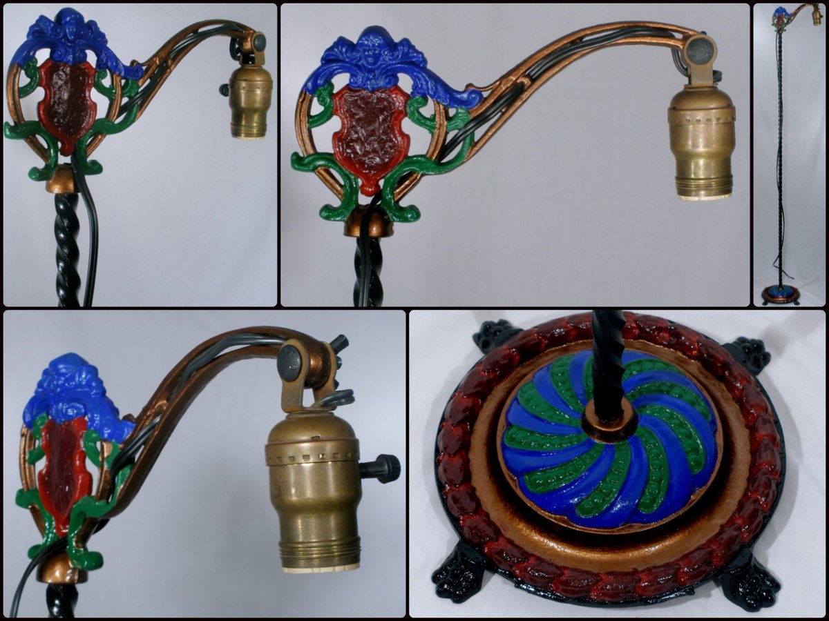 Dave Haney On Twitter Antique Victorian Iron Bridge Floor Lamp