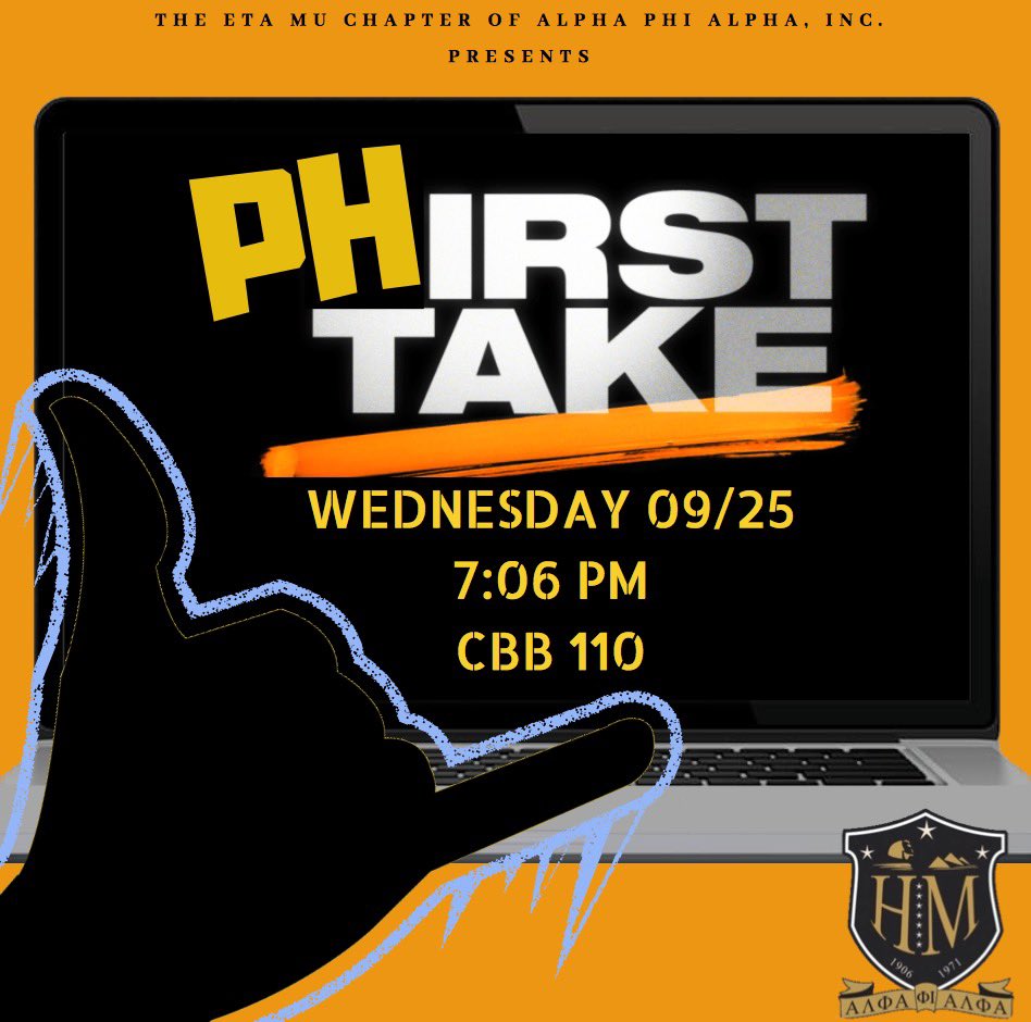 UHALPHAS's tweet image. #HMAlphaWeek Lineup:

9/23 - Self Defense Awareness ft. @uhwomenofgold 

9/24 - Battle of the Sexes ft. @UHAKAs 

9/25 - Phirst Take 

9/26 - Houston Food Bank 1-4 ft. @UHAKAs (Register: tinyurl.com/kmchs4j)