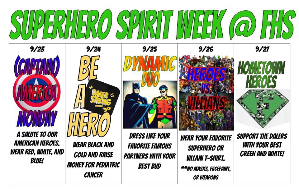 WeAreDalers's tweet photo. SPIRIT WEEKS STARTS TOMORROW !!! https://t.co/KR0kqsYPxz