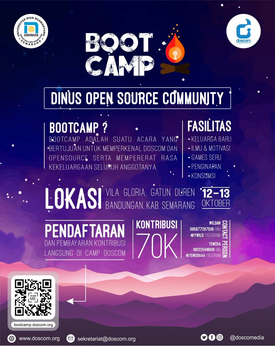 doscomedia's tweet photo. Hai Doscomers, Kami datang lagi dengan acara yg lebih seru nih...
Buat kalian yang ingin kenal lebih dekat dengan DOSCOM, bisa ikutan acara ini dengan mendaftar di Link dibawah ini... Yuk yuk jangan ketinggalan ππ.
#doscomedia #doscomers
https://t.co/fgawW868yK https://t.co/RaUW0lzxs6