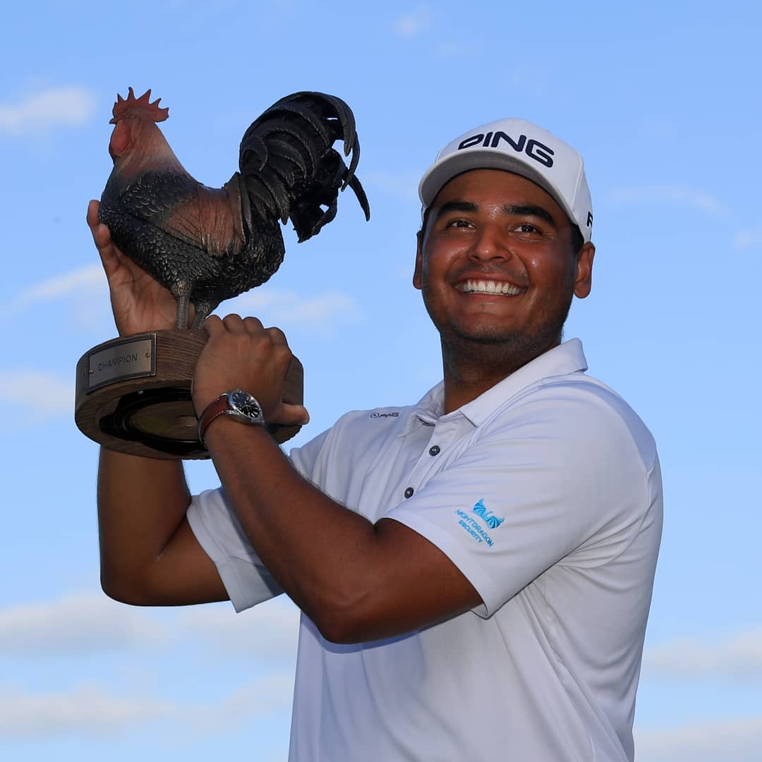 jsmunozgolf's tweet photo. Woow just woow. Completamente sin palabras, un sueño hecho realidad! Muchas gracias a todos los que han hecho parte de esto! WE ARE  PGA TOUR WINNERS!!!!! 🇨🇴🇨🇴🇨🇴  #vamosquevamos https://t.co/uT5Hv4xuqe