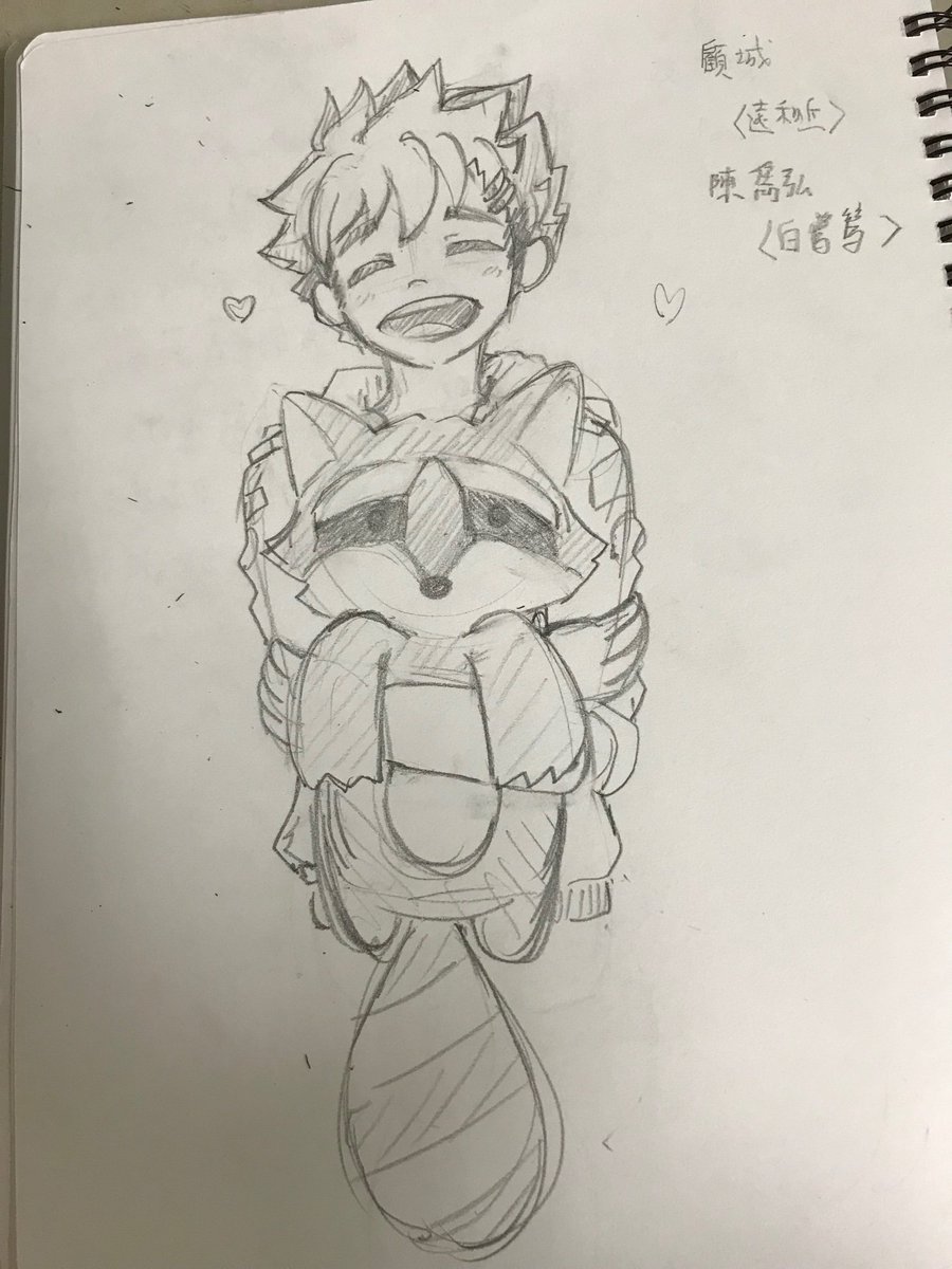 karena891009's tweet photo. Sketching
#HBD #campbuddy #HiroAkiba #Mikkoukun #racoon #torchhead https://t.co/v1VC7bPRay