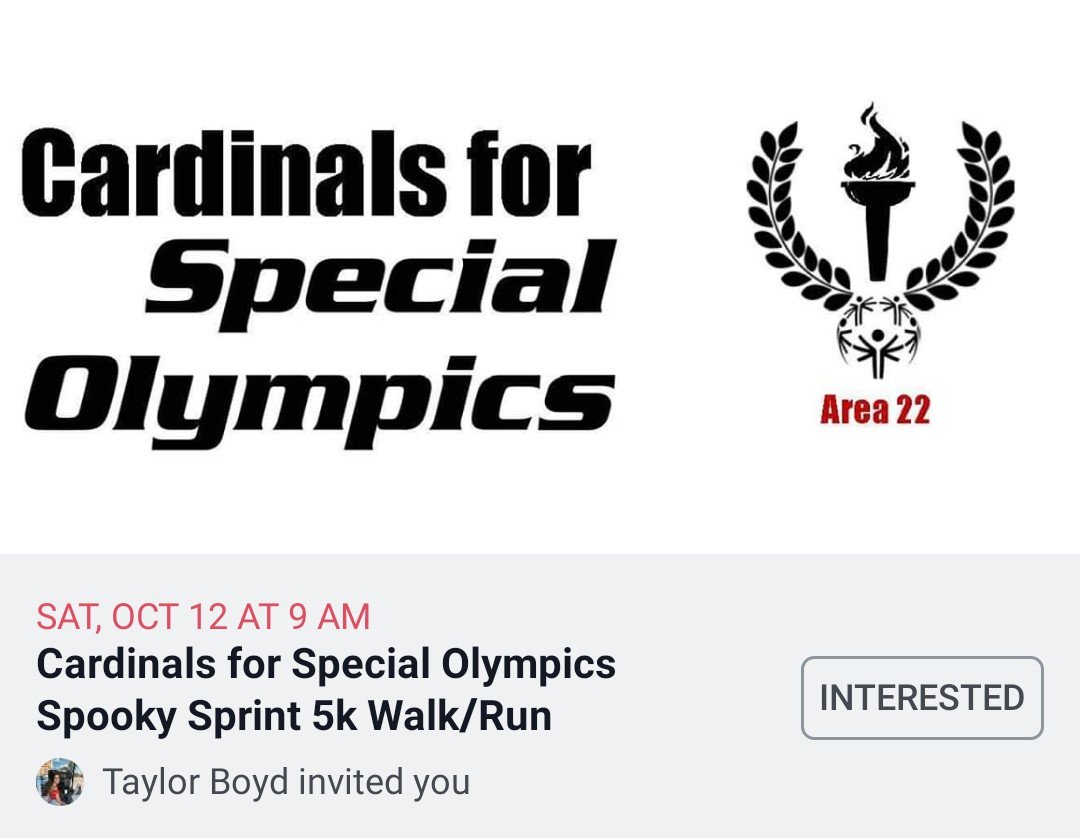 cardinals4so's tweet photo. we will be hosting a 5k run/walk on campus on Saturday October 12th!!! hope to see you there either to volunteer or to participate in the 5k 🎃💀👻😈👀🦴🏃🏼‍♂️🏃🏼‍♀️ https://t.co/GM4t8y8XPP