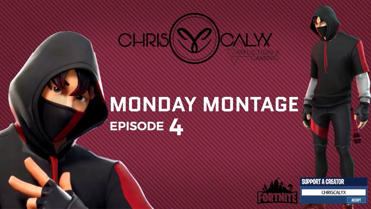 ChrisCalyxAus's tweet photo. Fortnite Monday Montage Episode 4 - https://t.co/NJBtUud18L

#Fortnite #BattleRoyale #fortnitebr #FortniteWorldCup #fortniteclips #victoryroyale #youtube #giveaway #gaming #streamer #smallstreamer #youtuber #smallyoutuber  #subscribe #playstation #PS4 #retweet #ControllerGang https://t.co/aKm7I3axAQ