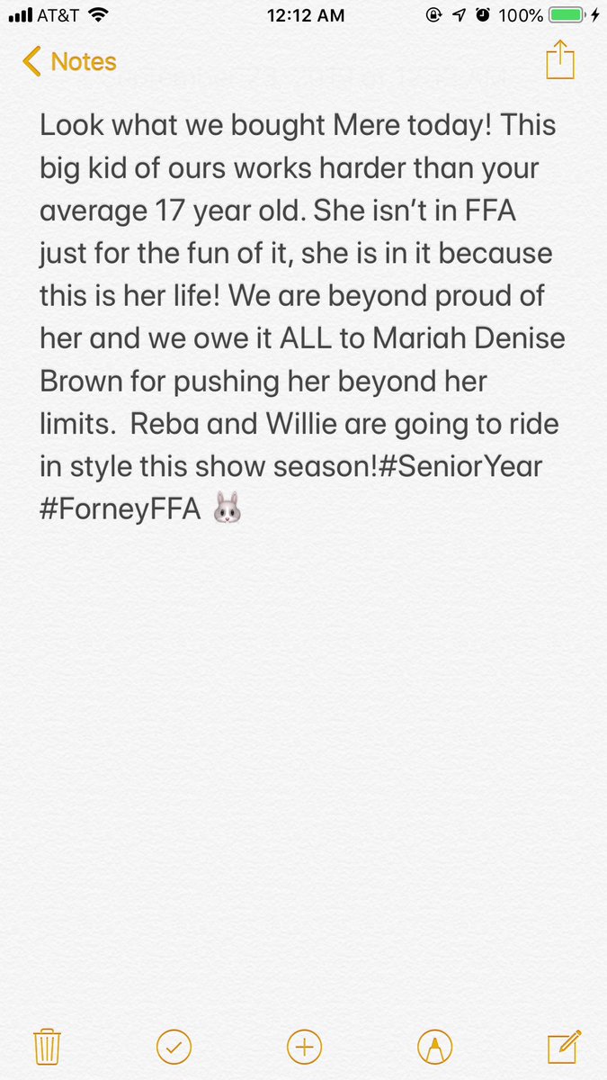 snowsworld01's tweet photo. We are so proud of you, @meremere0101! #TexasFFA #ForneyFFA #FFA #Senior2020 https://t.co/xWnYNM0sSD