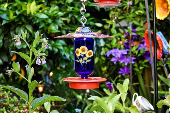 Yankee Glass Art On Twitter Hummingbird Feeder Handmade Great