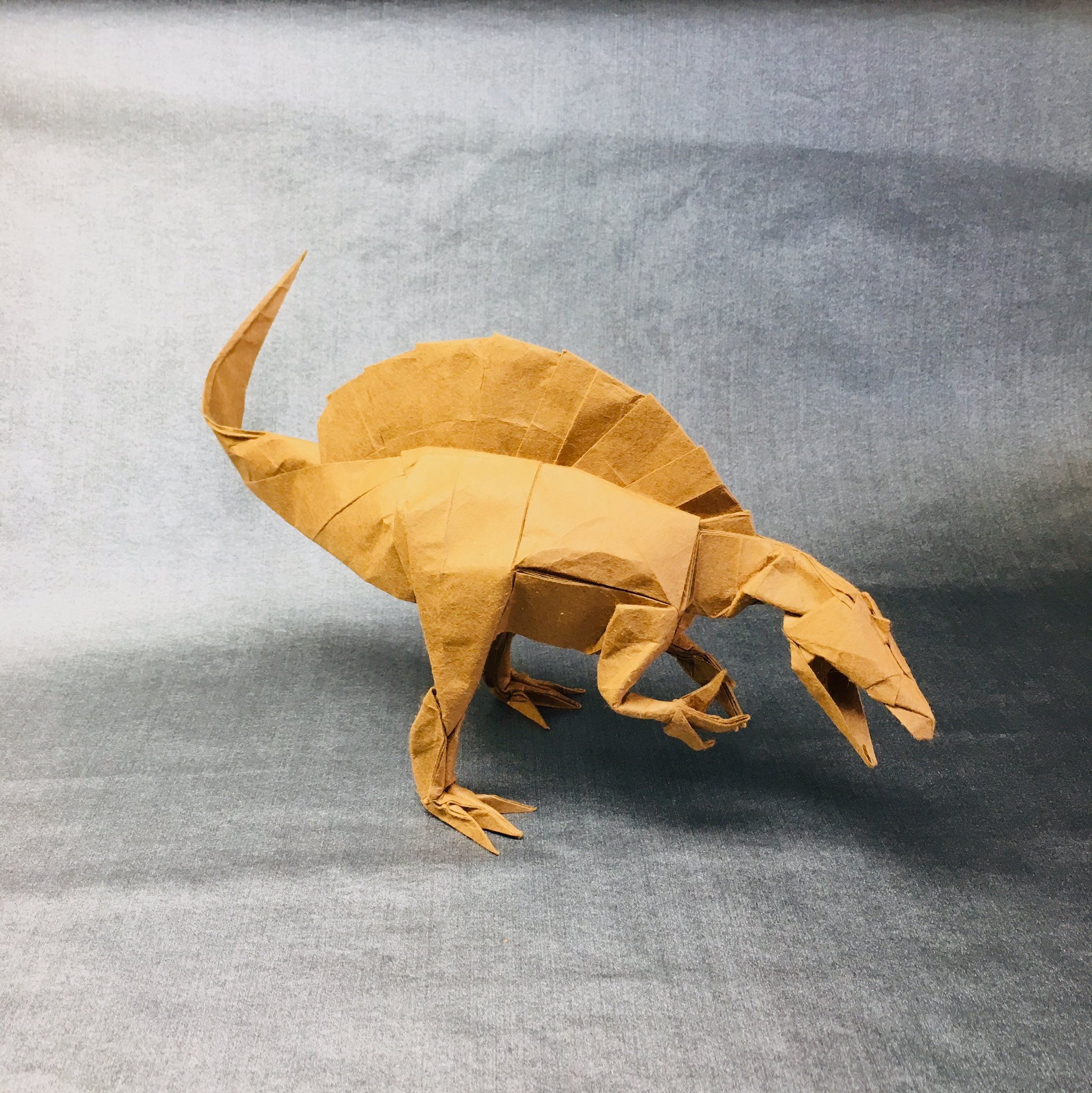 折り紙」スピノサウルス（Spinosaurus origami）の折り方 - YouTube