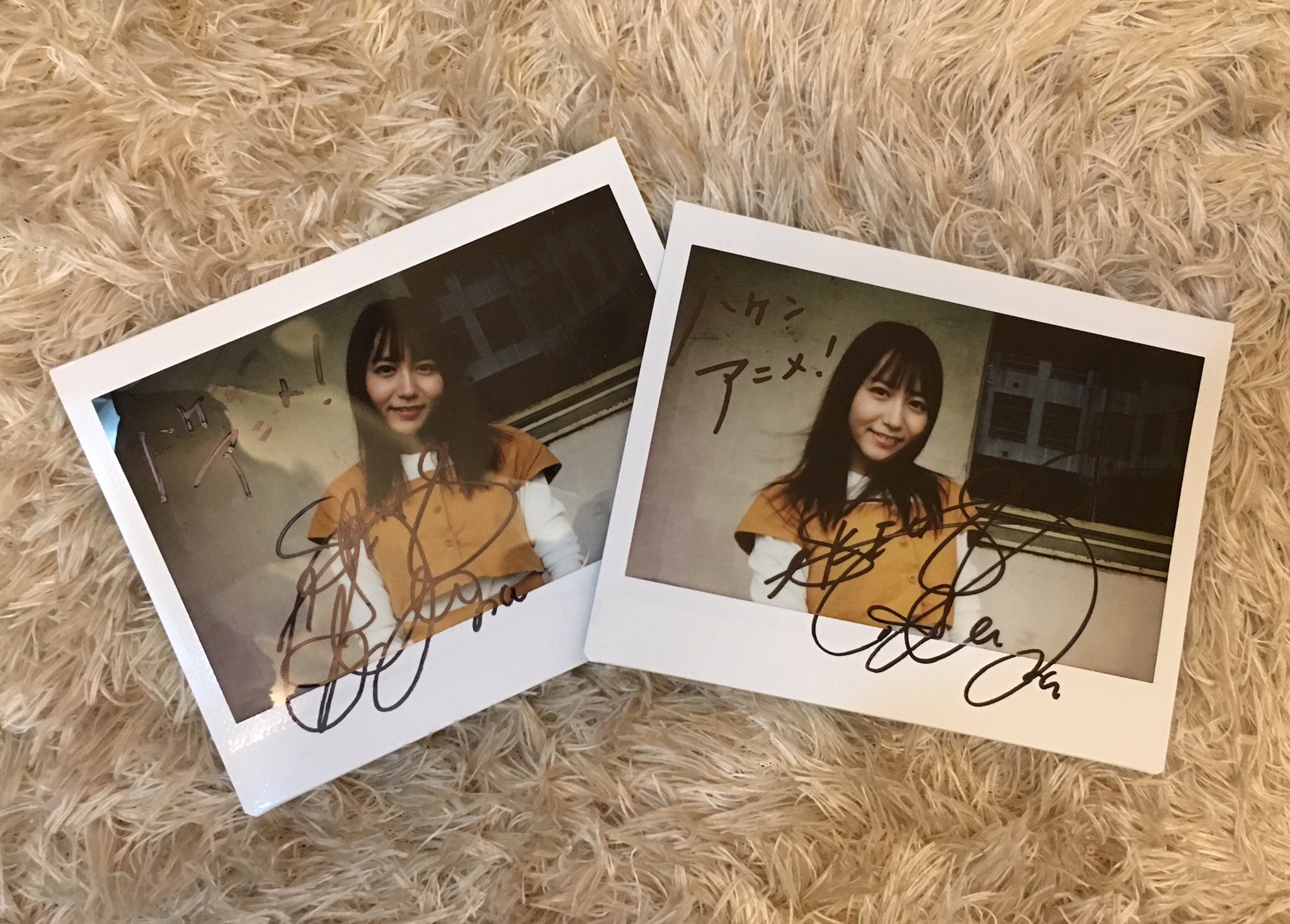 大場美奈 直筆サイン入りチェキ