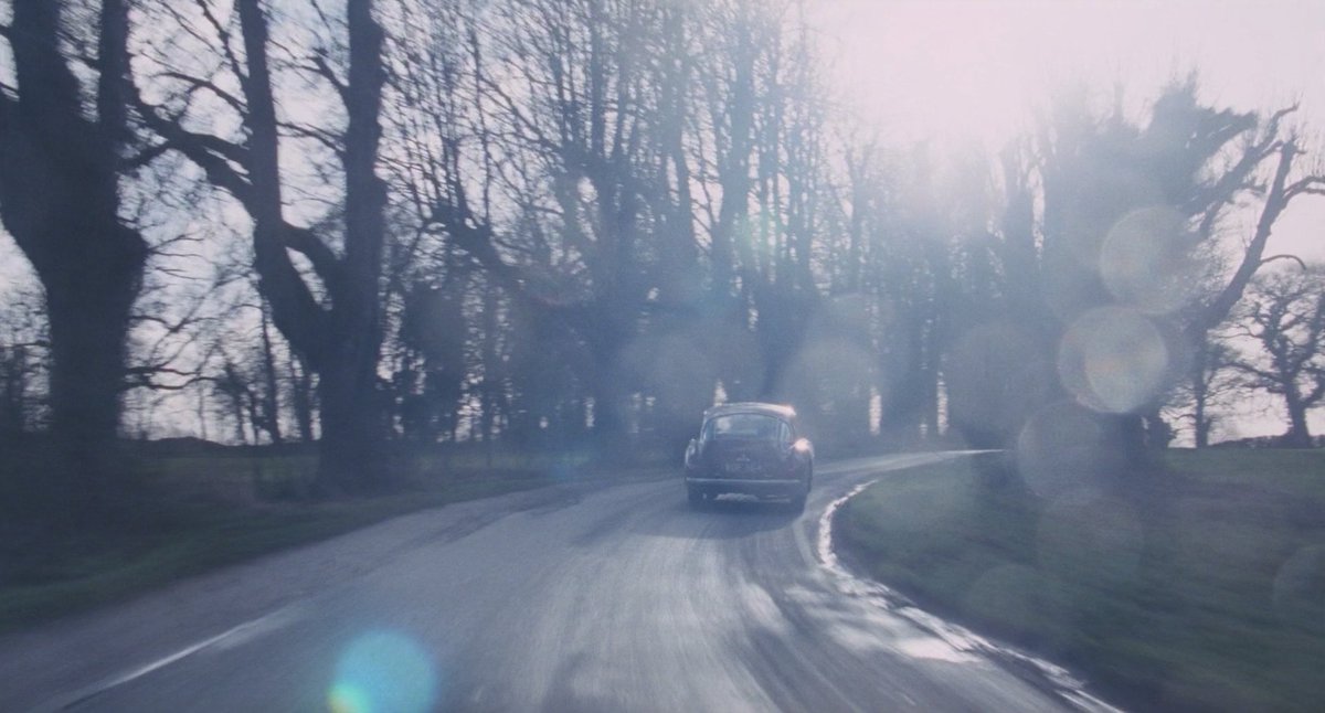 must also add this dissolve & driving shot awash with lens flare from Phantom Thread