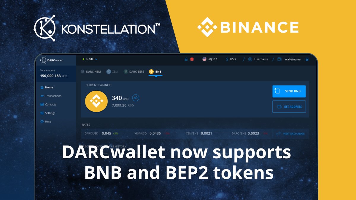 KNSTL_LABS's tweet photo. Just a reminder to our $DARC token holders. #DARCwallet now supports @binance's $BNB and all BEP2 assets. Download DARCwallet now!
https://t.co/1iY60Hjhvr https://t.co/ew9xLTa1Yk