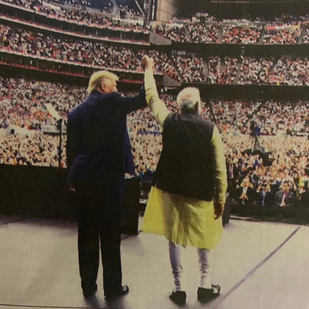 In a spectacular display of statesmanship, <a href="/narendramodi/">Narendra Modi</a> ji has captured the minds &amp; hearts of the American people! This is a proud moment for both countries as we walk hand in hand &amp; shoulder to shoulder! 🙏 #HowdyModi