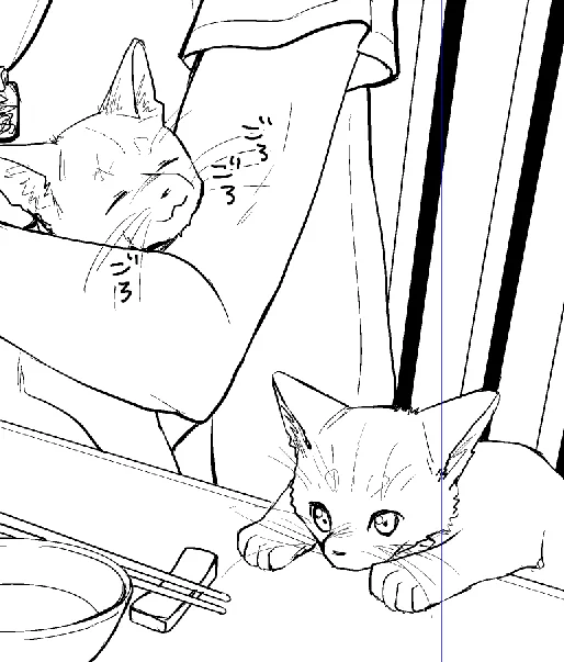 未だにネコが可愛く描けないんだけど
気持ちだけは
がんばってはいるんだよ… 