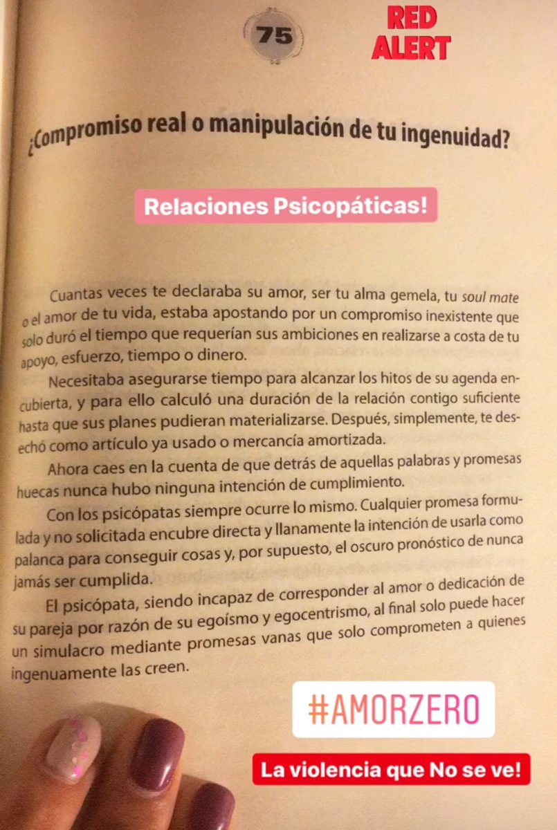 El psicopata es incapaz de corresponder al amor!!.. sólo puede hacer un simulacro mediante promesas vanas! #ViolacióDelAlma #AmorZero