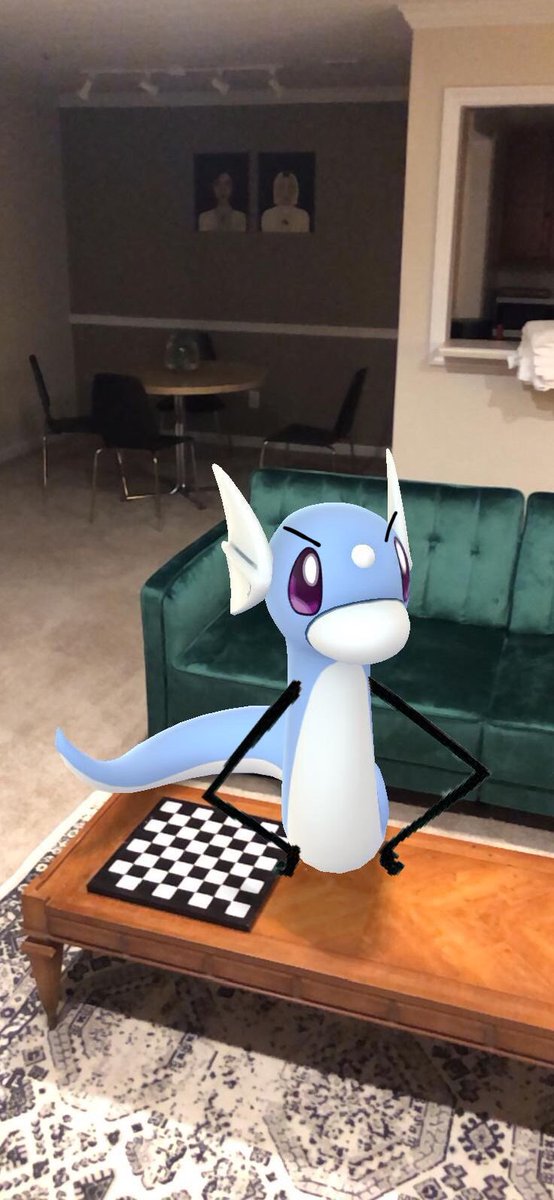 garfbarfbby's tweet photo. @LilNasX I call this masterpiece 
“Ayy Dratini, don’t you be a meanie” https://t.co/g9eBl526bO