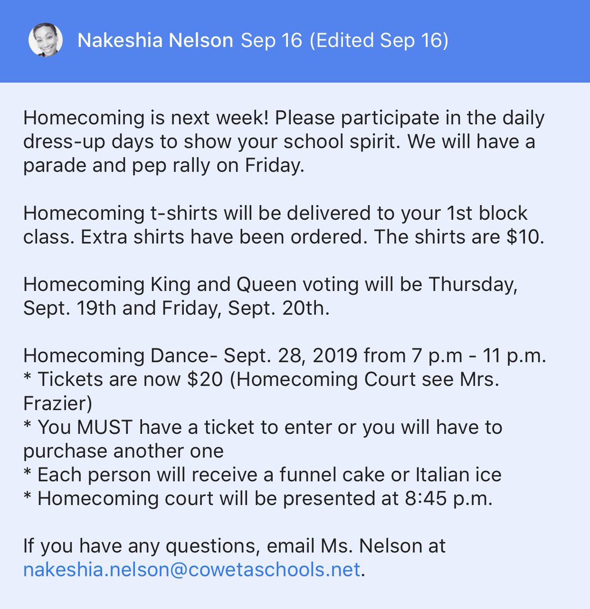 NG class of ‘21 tweet media