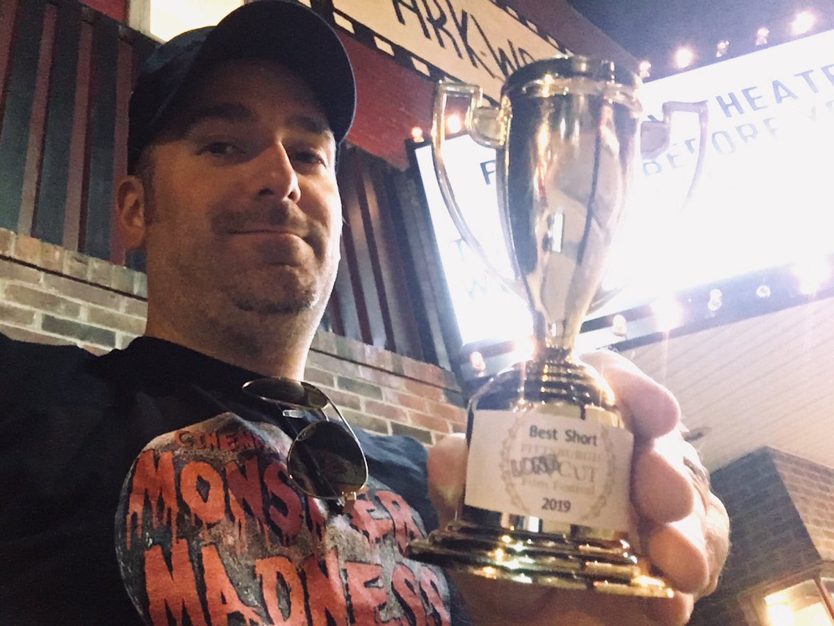 ShadowframeMatt's tweet photo. The hits just keep on coming. We won Best #ShortFilm at the #PittsburghLongcut for our #ShortFilm #SignsPointToYes big thanks to everyone involved with this film 🎱👍🏻 #ShadowframeProductions https://t.co/E8Krhq5Deb