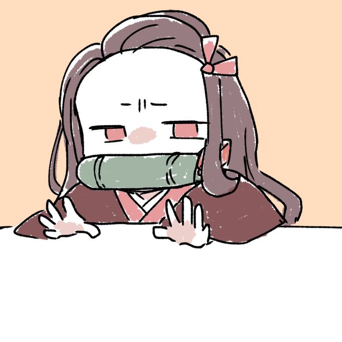 さちもとさんがTwitterに投稿した竈門禰豆子(鬼滅の刃)のイラスト。