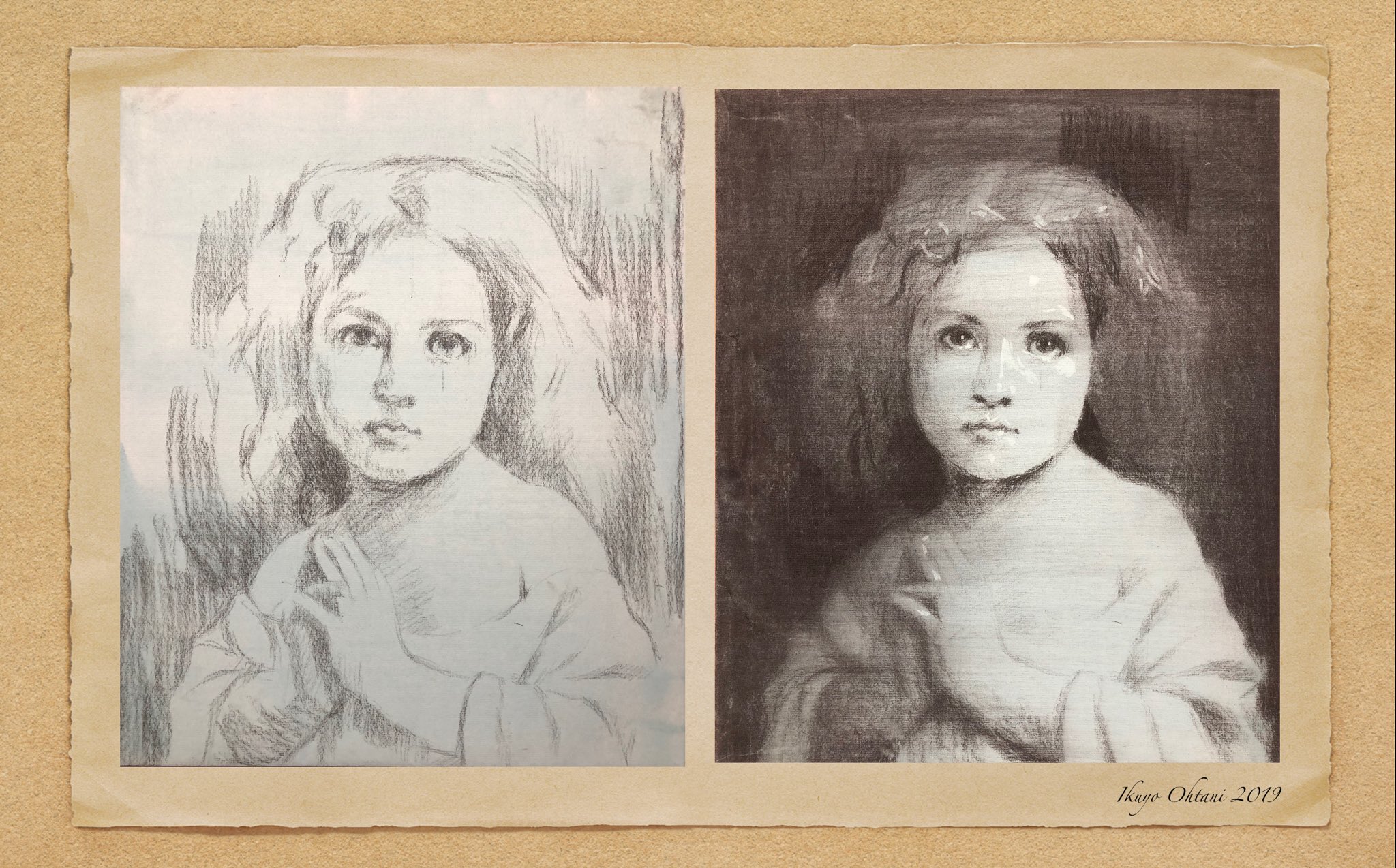 ブグロー 幼女 絵皿 (模写)｜ブグロー 幼女 絵皿 (模写) ブグロー 幼女