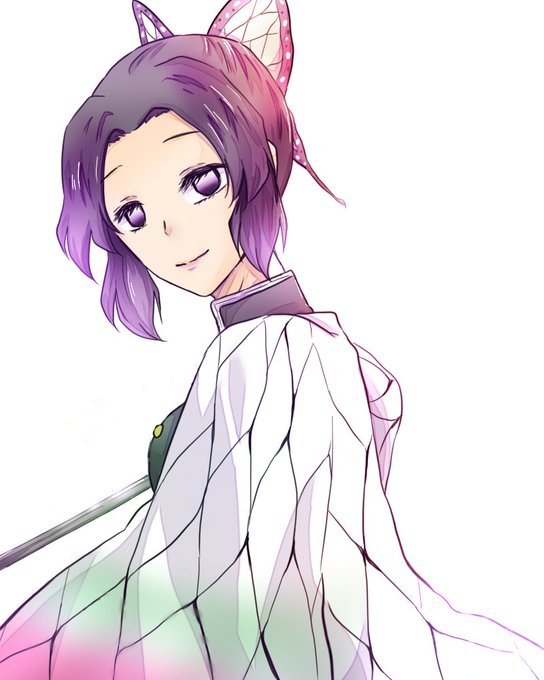 りこさんがTwitterに投稿した胡蝶しのぶ(鬼滅の刃)のイラスト。