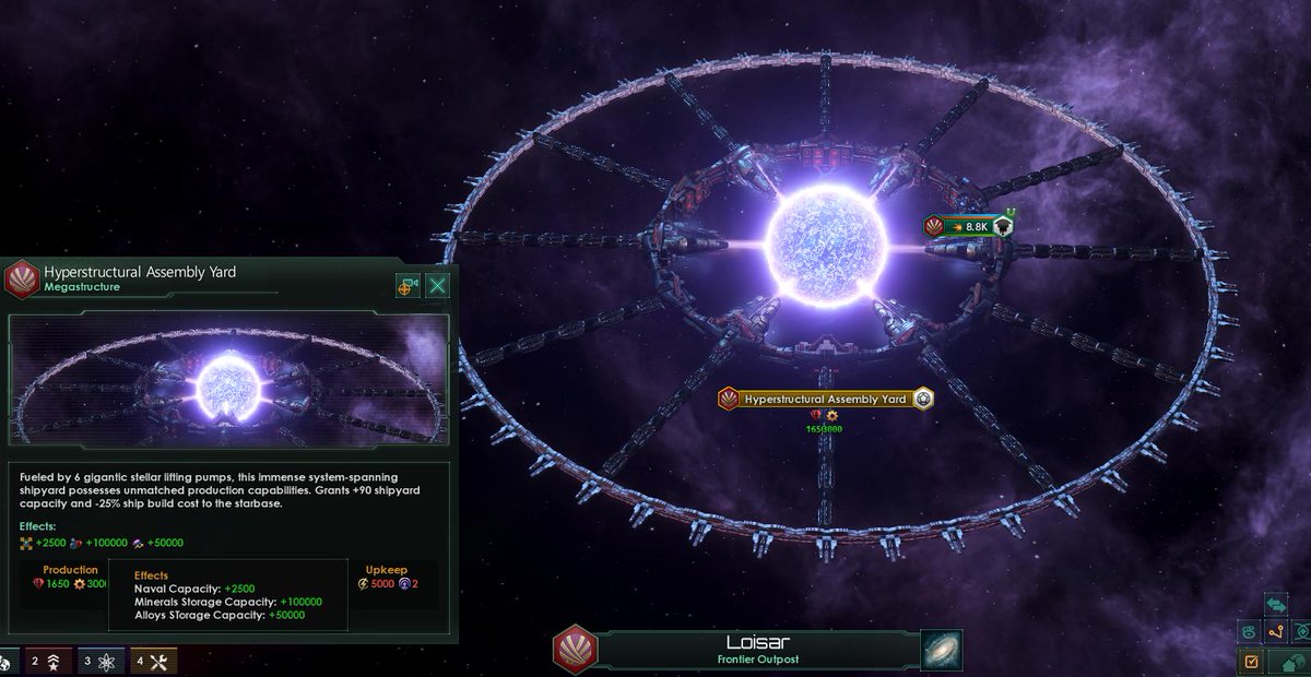 Stellaris The Gigastructural Engineering Mod Clearly Didn T Have Enough With Attack Moons And Planets And Needs To Go Bigger Check Out This Starport O Link To The Mod T Co Qbklxcgcks T Co 1bmzyhv9p5