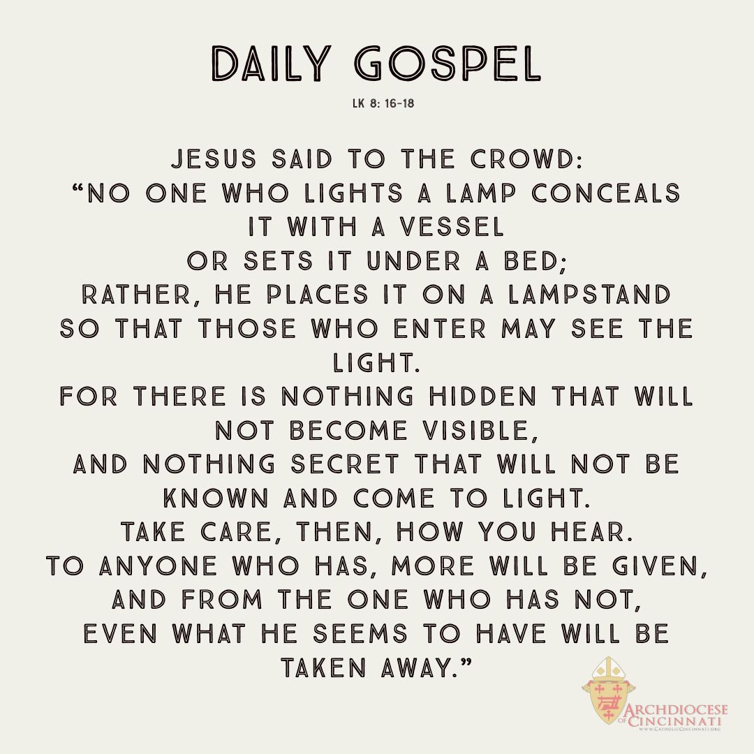 Archdiocese Of Cincinnati On Twitter Dailygospel