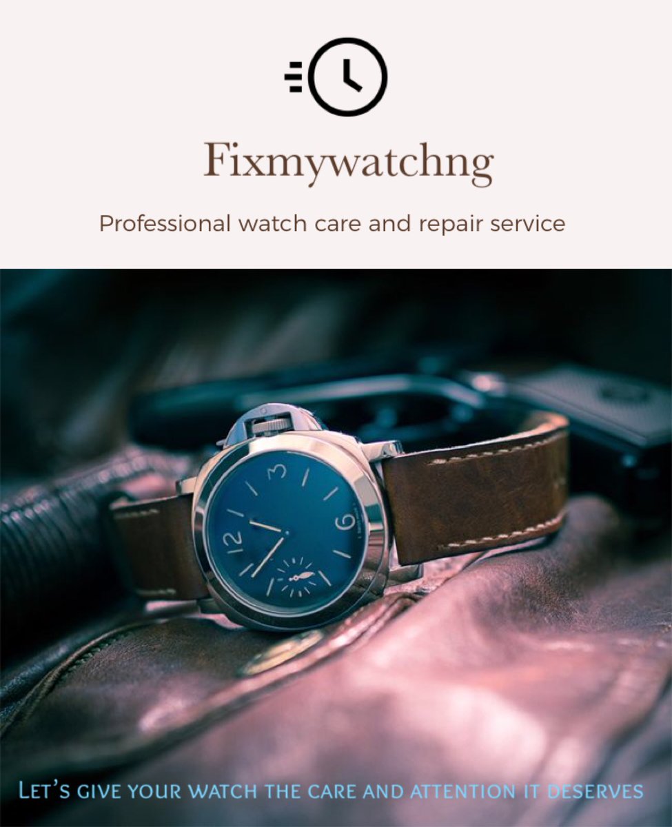 fixmywatchng's tweet photo. Itβs a new week with @fixmywatchng
Have a damaged/spoilt wristwatch? Letβs get it fixed. Donβt lock it up in a drawer when you can get it working perfectly again.
DM or Call for inquiry/ Pickup and Delivery options.
#fixmywatch #Wristwatch #fashion #menfashion #womenfashion https://t.co/hZppduU5dc