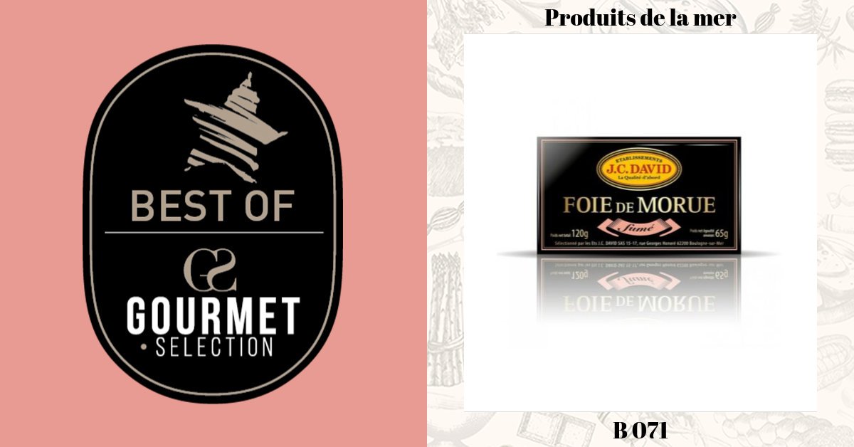 JC David, un des deux gagnants du concours Best Of dans la catégorie "produits de la mer" avec son foie de morue fumé. 

Allez voir le produit sur notre espace Best Of ou directement sur leur stand B 071 !

#GourmetSelection #BestOf #épiceriefine #épiciersfins #producteurs