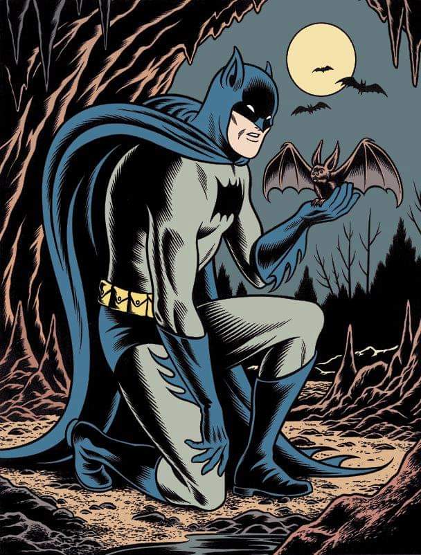 Love that Charles Burns' Batman: creepy and tiny at the same time.