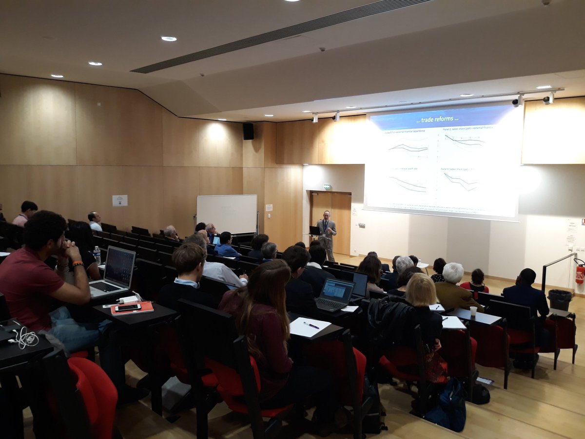 PSEinfo's tweet image. The Annual Conference of the Chaire @banquedefrance has started !
Here, Jonathan D. Ostry (IMF and @cepr_org) on &quot;The #Aggregate and #Distributional Effects of #Financial #Globalization : Evidence from #Macro and #Sectoral Data&quot;