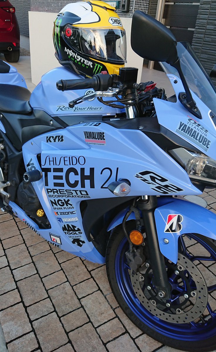超レア【YAMAHA】資生堂TECH21 レプリカヘルメット ヤマハ ヘルメットリペア YAMAHAヤマハ フルフェイス TECH21 テック21