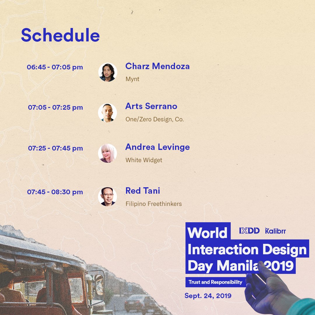 kalibrrdesign's tweet image. Ready to #DesignResponsibly with us for the World Interaction Design Day 2019?

See you at the Kalibrr Technology Ventures HQ tomorrow at 6PM! #IxDD2019