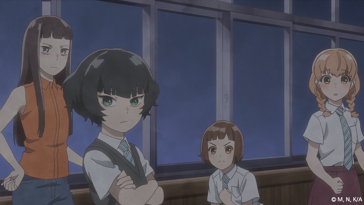 [애니플러스 9/24 00:30 방송 『거친 계절의 소녀들이여』 12화 "다양한 소녀의 마음"] - 리카의 퇴학처분 철회를 요구하기 위해 학교에서 농성을 시작한...