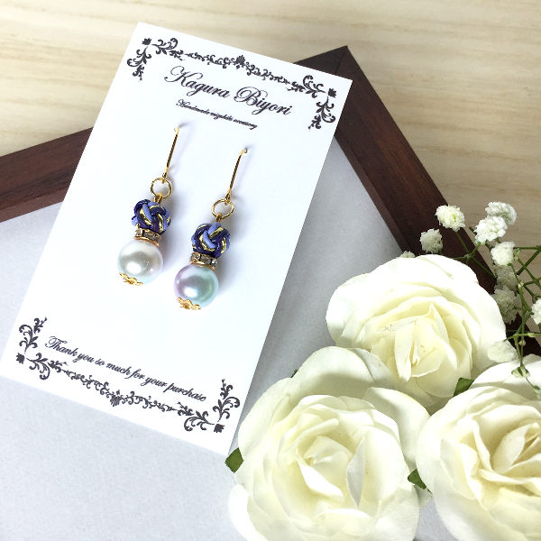 神楽びより みはらしおん Twitterren 水引 玉結びアクセサリー オパールロンデル スミレ スミレをテーマにしたカラーリングになっています T Co Rck5gwreqb T Co Wzuhz8yqdi 水引 玉結び 水引アクセサリー ハンドメイド 和風 Mizuhiki