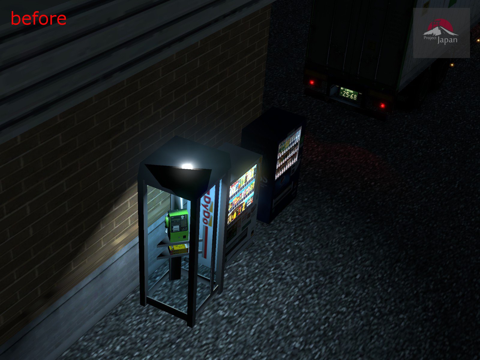 تويتر Project Japan Jp على تويتر 001 ちょっと聞いてよ Ets2 Ets2jp Projectjapan スタッフfさん 公衆電話の怪 日本らしい物をいろいろ設置する中 電話ボックスの照明に苦労 汗 シャドウを表にしたり裏向きにしたりしても屋根の上に光が飛び出ちゃう