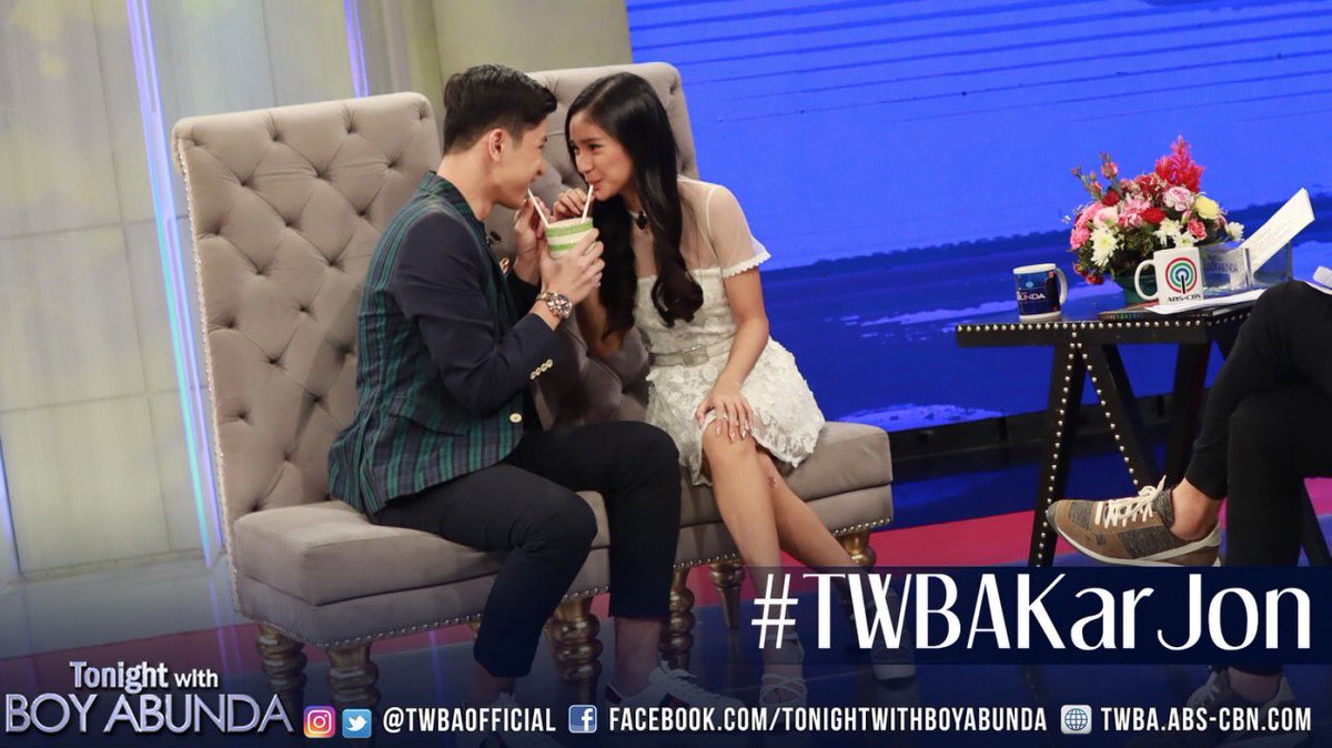 TWBAofficial's tweet photo. Handa ka na bang kiligin tonight? 😱 Nag-uumapaw ang sweetness nina Karina at Aljon! Aminin na kaya nila ang tunay na estado ng kanilang relasyon? Abangan ngayong gabi on #TWBAKarJon! https://t.co/MsBx8Sj9xK