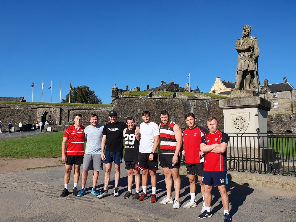Stirling Castle (@stirlingcastle) on Twitter photo Fantastic weather this Saturday for a training run from the castle to <a href="/TheWallaceMon/">The National Wallace Monument</a> for Super 6 league team <a href="/StirlingCounty/">Stirling County RFC</a>! We were delighted to hear the names of the training units of the squad - Wallace, Bruce and Murray. Fantastic weather this Saturday for a training run from the castle to <a href="/TheWallaceMon/">The National Wallace Monument</a> for Super 6 league team <a href="/StirlingCounty/">Stirling County RFC</a>! We were delighted to hear the names of the training units of the squad - Wallace, Bruce and Murray.