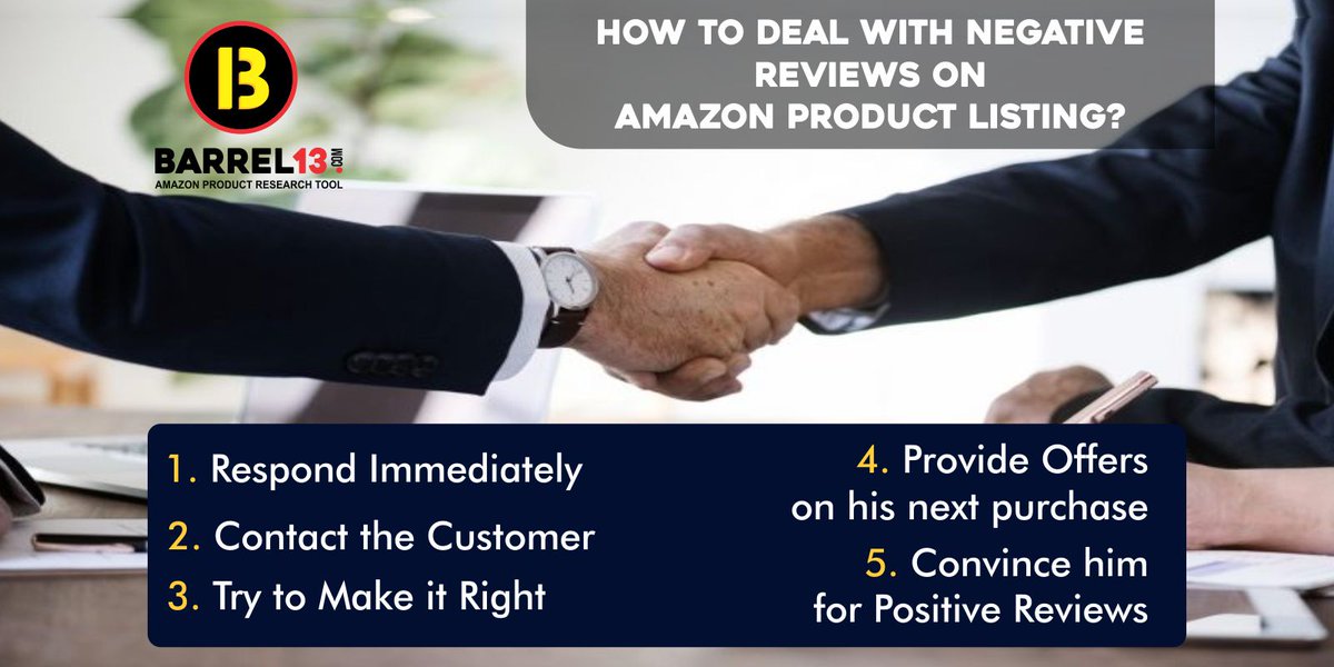 barrel_13's tweet photo. Having negative reviews on your #AmazonIndia Listing really sets you back as far as sales &amp; ranking are concerned! Find how to deal with it by checking out our today's post.
Sign up now: https://t.co/NEhVv0fSZh
#NegativeFeedback #AmazonSales #RemoveNegativeReviews #SellonAmazon https://t.co/oM9JRaYFLz