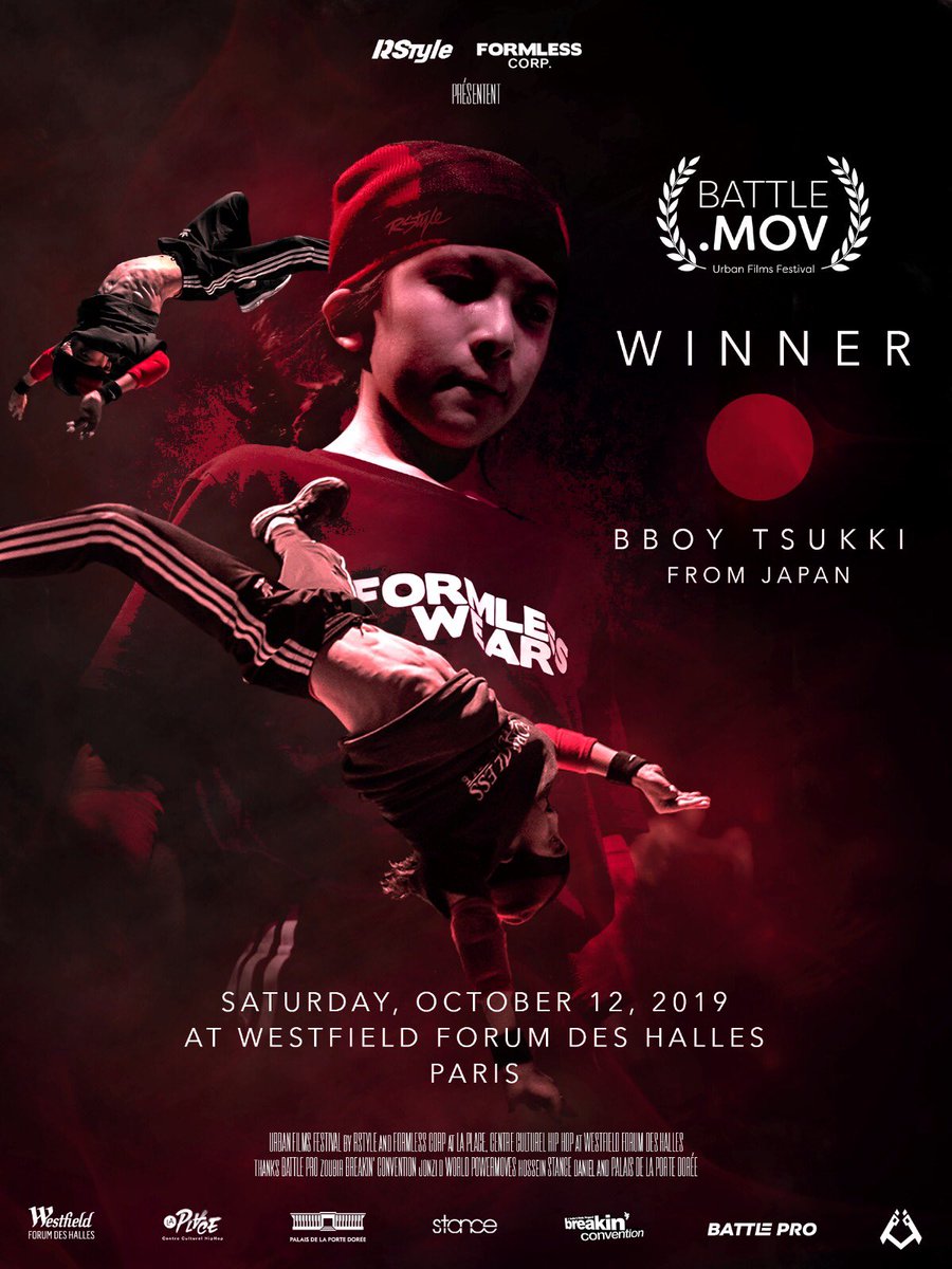UFFPARIS's tweet photo. 🌟 WINNER IS 🌟
Finaliste du concours Instagram https://t.co/jq9mnS5ZKQ dans le cadre de l’Urban Films Festival 

@bboy_tsukki 🌟🌟🌟🌟🌟

@urbanfilmsfestival . 🗺// ORIGINAL CONCEPT By @rstyleofficiel &amp;  @formlesswear street video 📽
.
📸 @bsmkphoto
 @artmagus.break 📸 https://t.co/wBkRQ0ZtM5