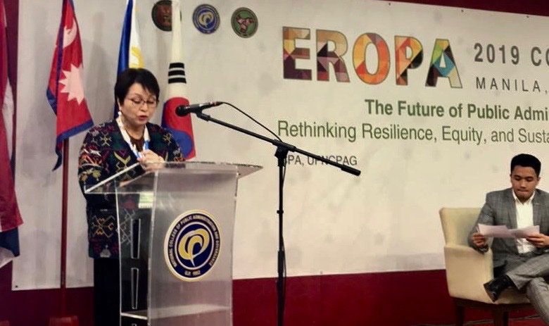 Cecilia Garucho presents the story of PETA at the Asian Leadership Forum. #EROPA2019