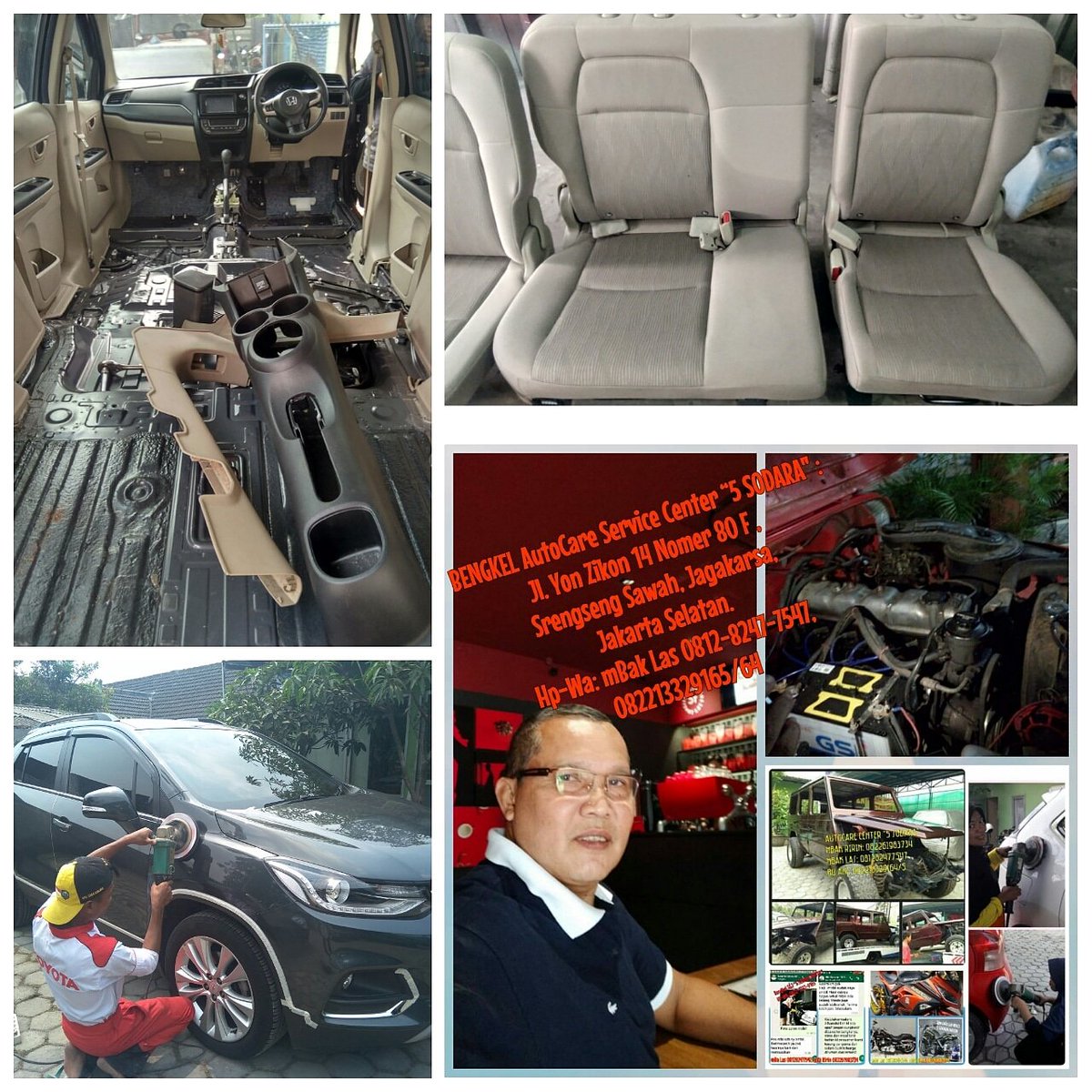 Lasmini44520071's tweet photo. Selamat siang.. 
Poles body Salon interior 
Monggo silahkan buka tiap hari dari jam 08.00 sampai 17.00 
Untuk info hubungin Contac ini 
Mba las 081282477547 
H khumaidi 082213329164 
#catmobilmurah #catvelgmotor #catmoge #catfullbody #salonmobiljakarta #polesbody #polesjamurkaca https://t.co/mgN6Oqp3D9