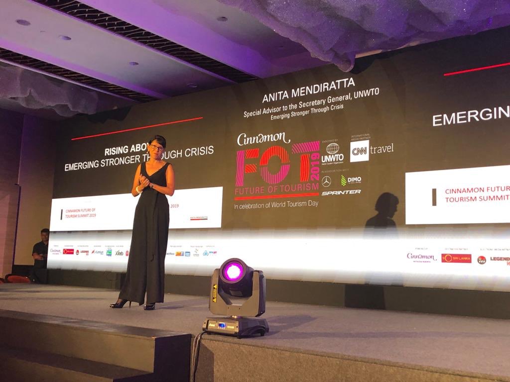 AnitaMendiratta's tweet photo. Whoever we are, wherever we are in the world, whatever we do....when crisis hits we are all human &amp; we hurt. Recovery is stronger, faster &amp; smarter when we come together as one. No one must ever feel alone. Thank you #cinnamonfot2019 for the honour of taking your stage. x @UNWTO https://t.co/RE2rwM8NvS