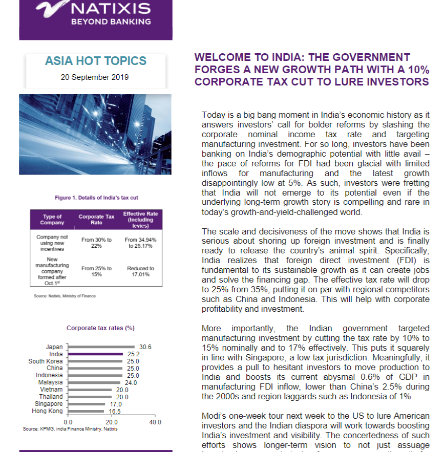 Welcome to #India 🇮🇳: Investors are loving the change &amp; hoovering up more Indian equities as the Sensex is up +2.8% after a sharp rally on Friday. They sell most of Asia

<a href="/narendramodi/">Narendra Modi</a> is in the US &amp; will likely push investment prospects &amp; visibility <a href="/natixis/">NatixisCommitments</a> <a href="/NatixisResearch/">Natixis Research CIB</a>