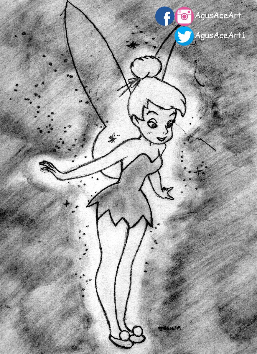 Agus Ace Art Tinker Bell Sketch Pencil Created By J M Barrie C Walt Disney By Agus Ace Art Agusaceart Drawing Sketch Pencil Pencildrawing Dibujo Boceto Lapiz Dibujoalapiz Tinkerbell Campanita