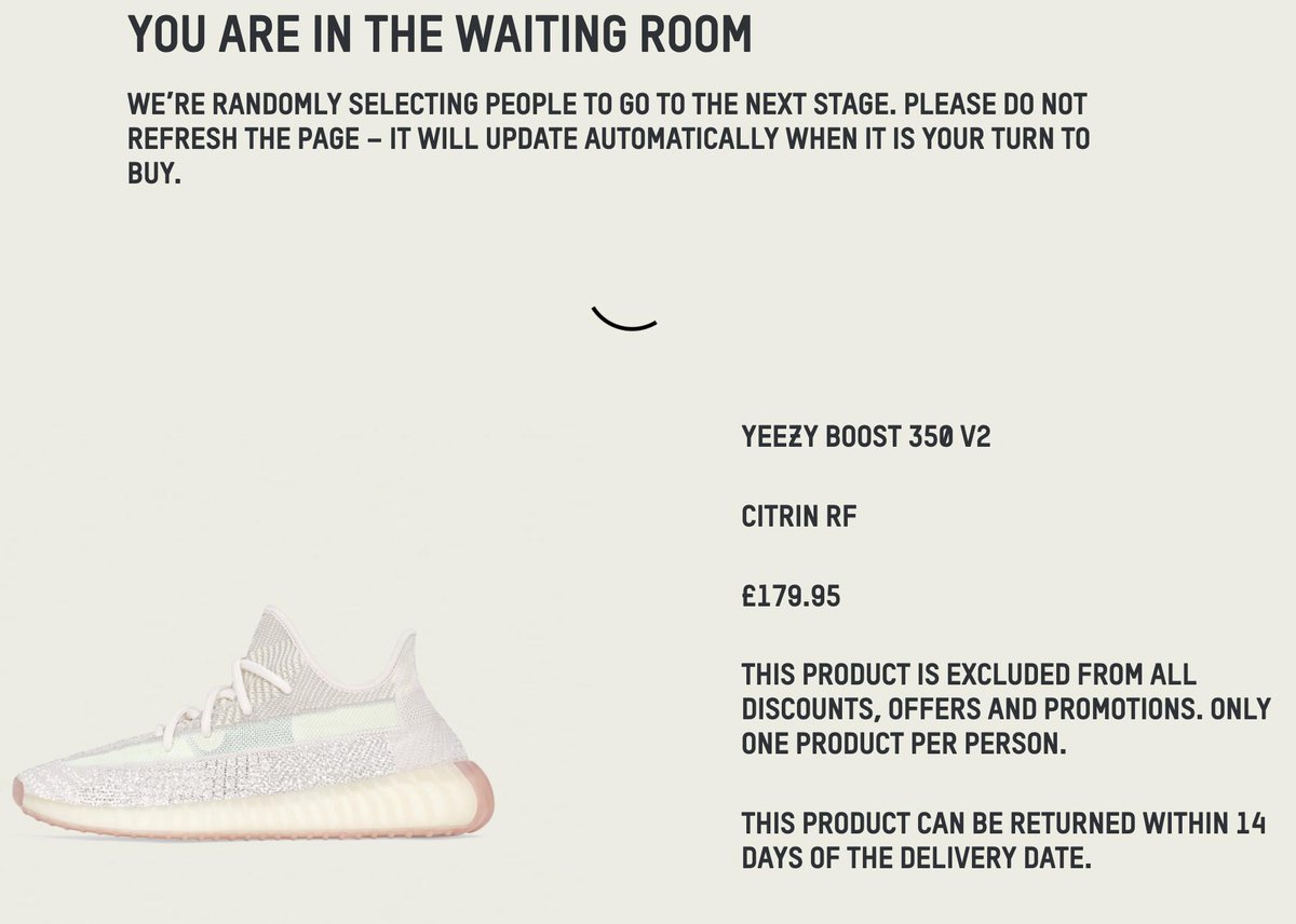 adidas yeezy queue
