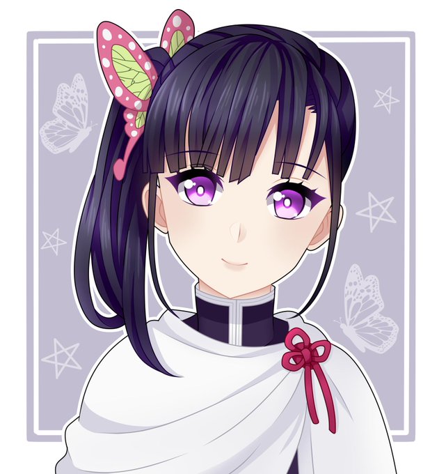 andyさんがTwitterに投稿した栗花落カナヲ(鬼滅の刃)のイラスト。
