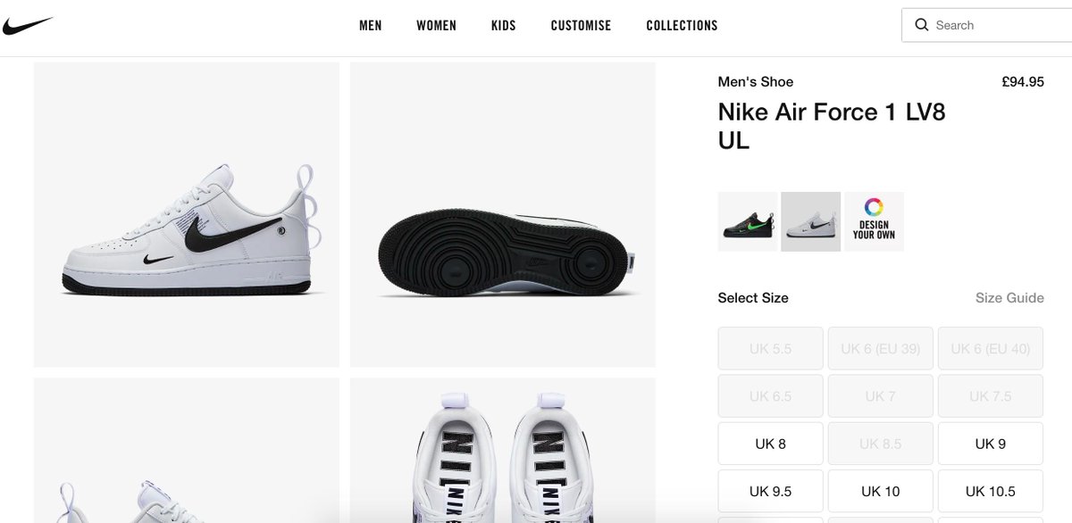 nike air force 1 utility white restock