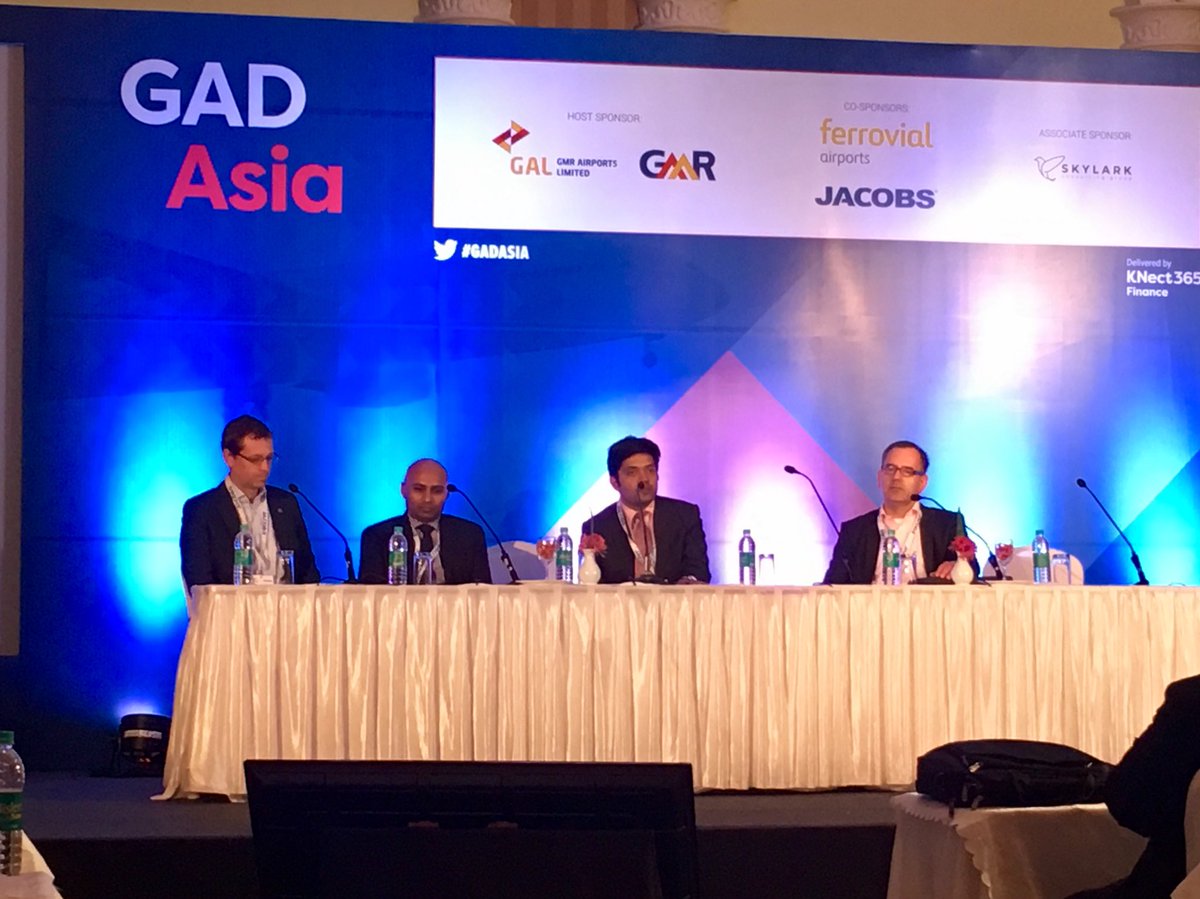 GAirportD's tweet photo. Welcome back! Debayan Sen @LandrumBrown, Matthias Engler @Airport_FRA, @SatyakiRaghuna1 @BLRAirport, and Daniel Bircher @zrh_airport quantify the airport investment opportunity in India #GADAsia https://t.co/la1KPvXLPS