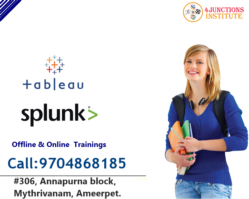 4junctions's tweet photo. #Tableau #Splunk #Online &amp; Offline #Training
Attend #Free #Demo 
Call : 9704868185 https://t.co/LTqc9Ayh1b