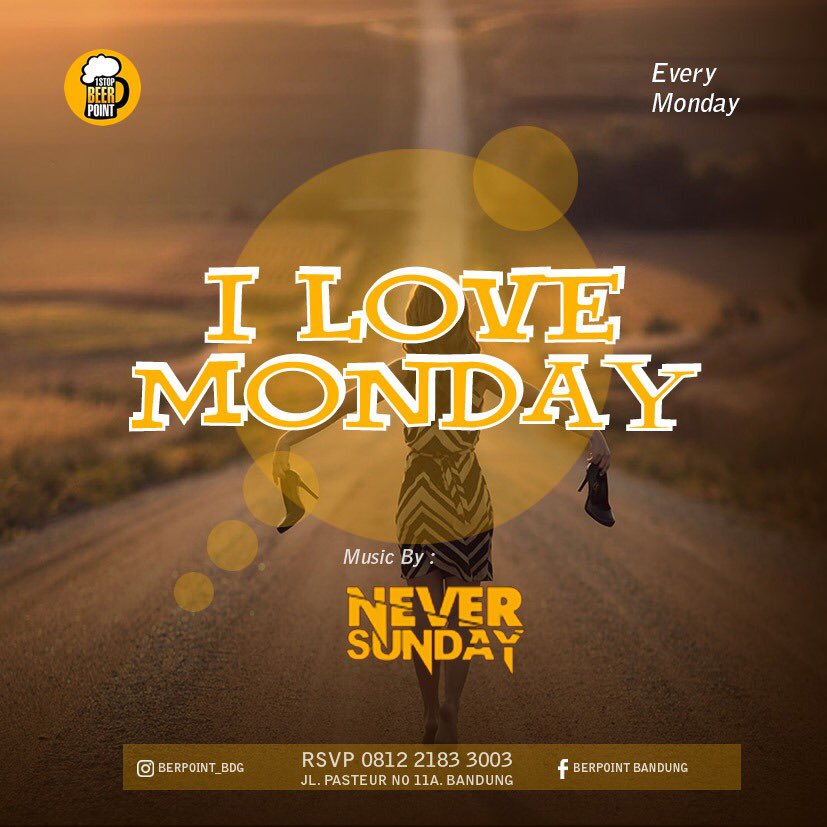 BeerPoint_BDG's tweet photo. #tonight
i love monday
Music by
• NEVERSUNDAY
More info
Phone : 022-42690743 
Phone/WA : 081221833003 
Line id : beerpoint 
#beer #beers #beerpoint #beerpong #beerpromo #beerpromosi #beerpromotion #bdg #bandung #bandungpromo #bandungpromosi #bandungpromotion #hangout https://t.co/vqQig3KDQq